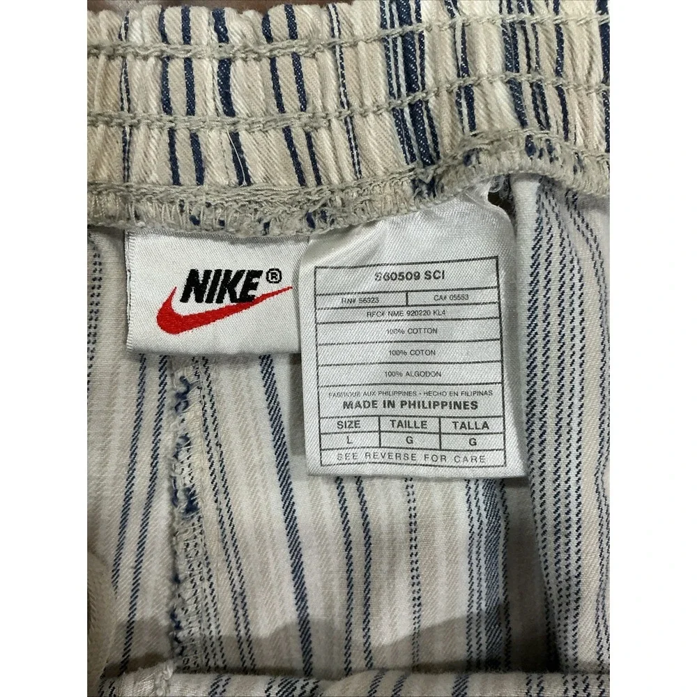Vintage Nike Challenge Court Shorts, Large, Blue Stripes